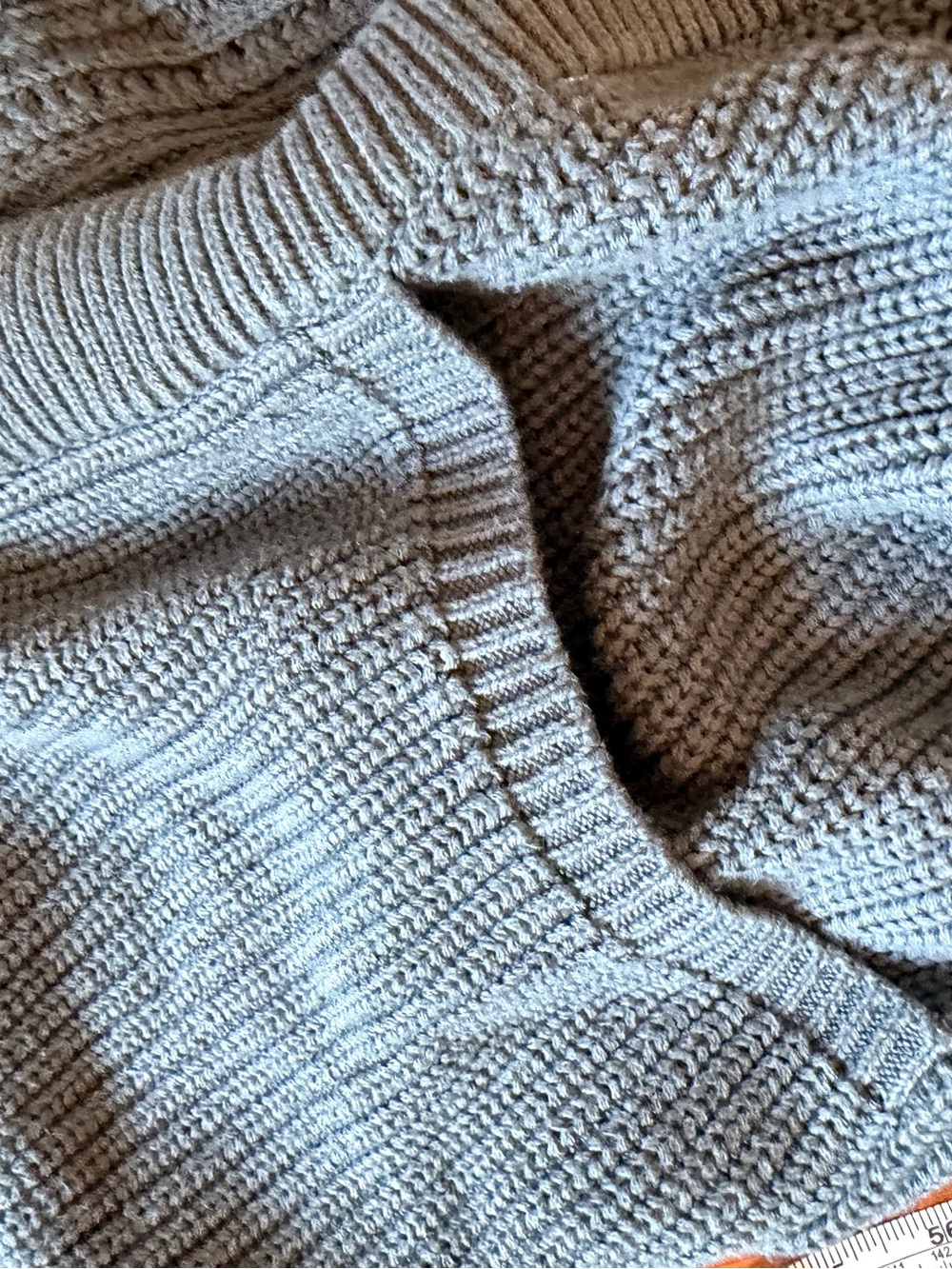 PACT 100% Organic Cotton Long Open Cardigan - Dusty Slate Blue XS / S - Picture 6 of 8